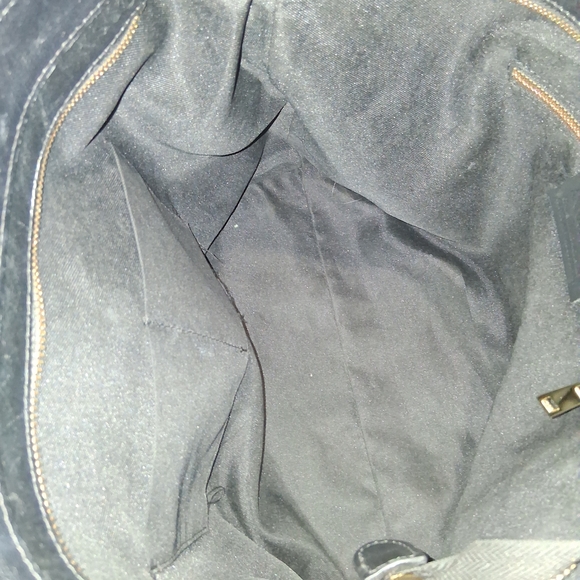 Anna Paola Black Leather Tote Bag - Picture 4 of 7